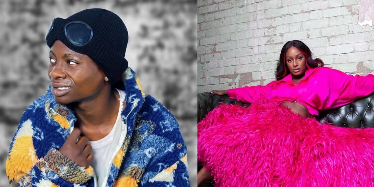 “Hello my name is young duu are you single” – Singer, Young Duu shoots his shot at DJ Cuppy