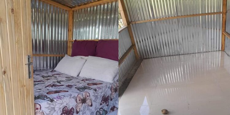 “A house with a touch of oven” – Reactions as lady shares picture of her house built with zinc