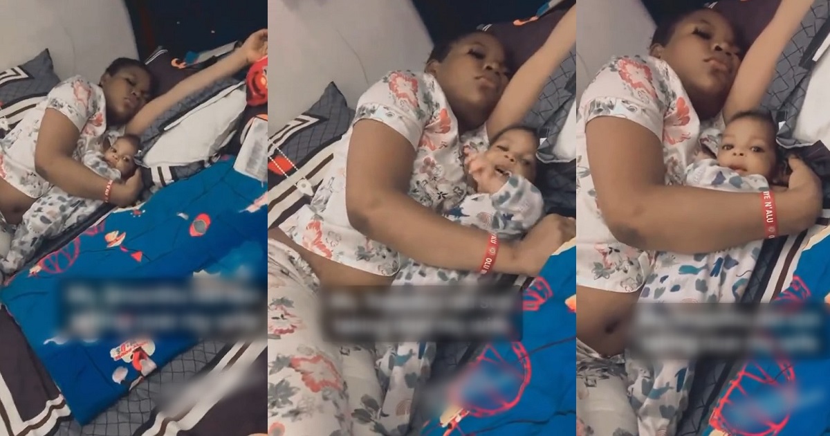 “Leave our client alone, he is innocent” – Reaction as man tries to separate his 3-month-old son from his mother (VIDEO)