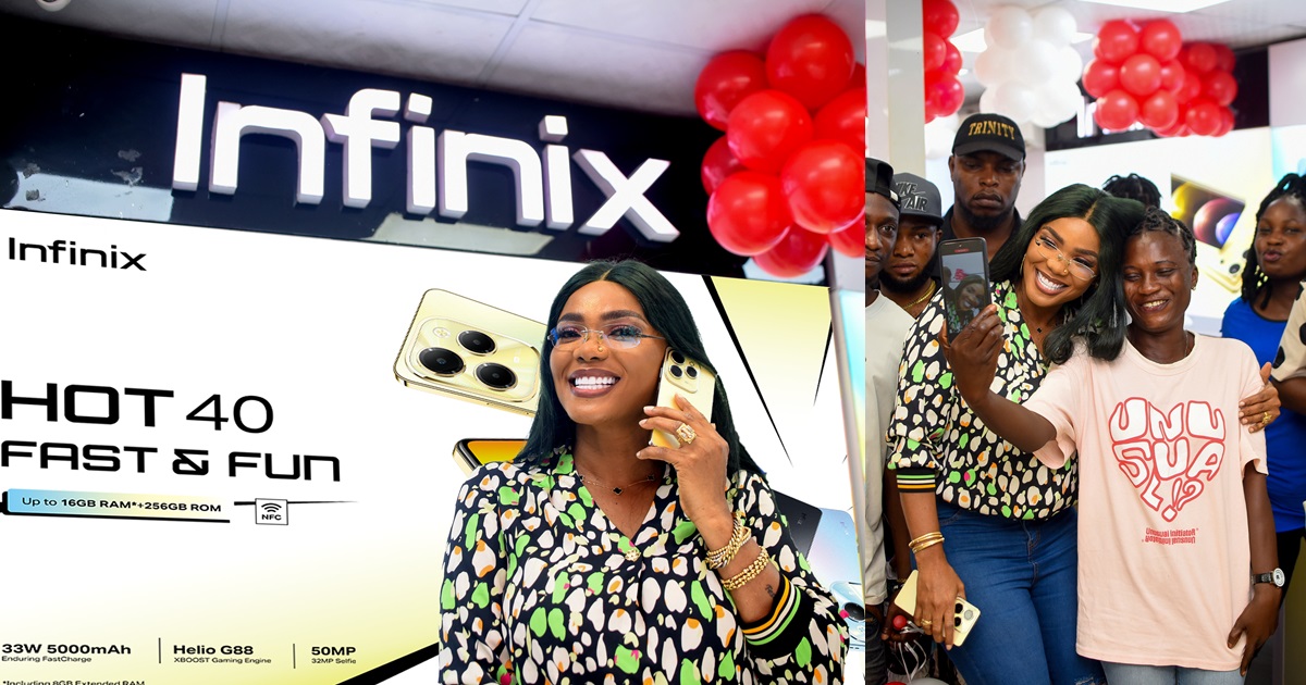 Iyabo Ojo Storms Computer Village For Infinix HOT 40 Series Cash Back Promotion