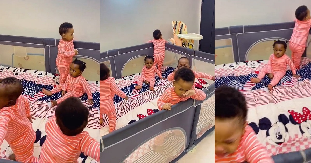“The girl is like what’s wrong with these boys” – Reaction as a mother of Quintuplets organizes a general meeting for her kids