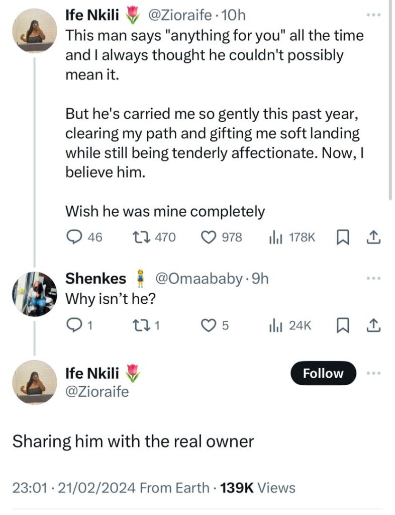 Nigerian lady writes