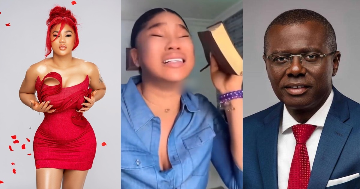 “If it is true, let all the cursǝs in the bible be on me” – Businesswoman, Adeola Diadem tearfully debunks rumour of slǝǝping with Gov. Sanwo-olu