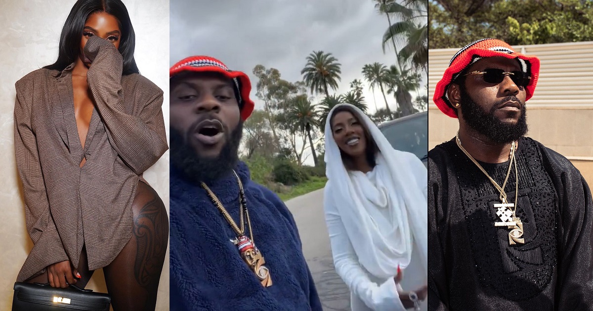 “Queen of rap” – Odumodublvck showers praise on Tiwa Savage as they link up