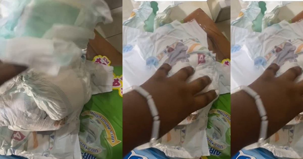 “Almost all of them are bad” – Nigerian mom calls out popular diaper company over poor quality (VIDEO)
