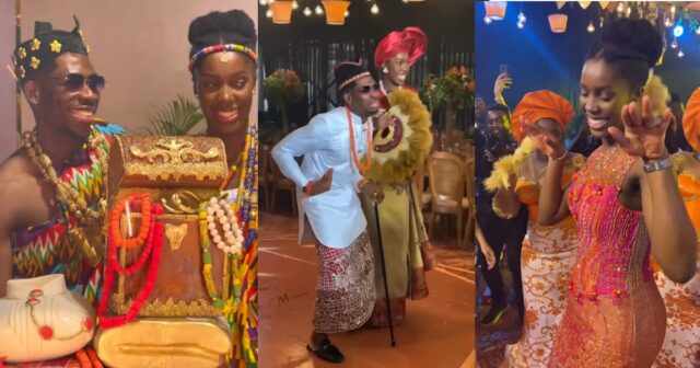 moses-bliss Moses Bliss and Marie Wiseborn hold