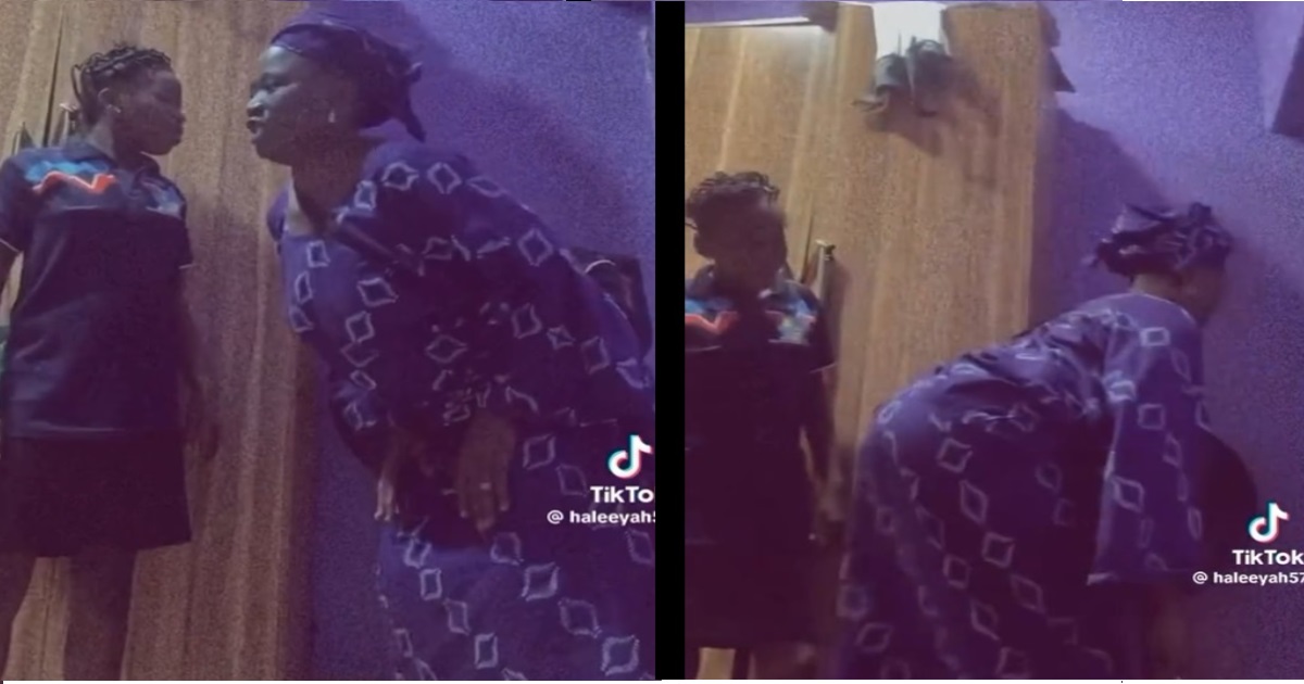 “All these people sha” – Viewers react as grandma teaches grand daughter how to tw.erk (VIDEO)