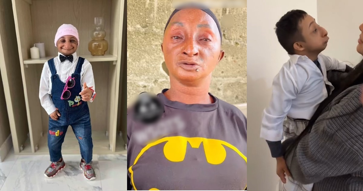 “Why are these species always @ngry and aggress!ve?” – Netizens react to trendy video of Aunty Ramota’s Oyinbo lookalike(WATCH)