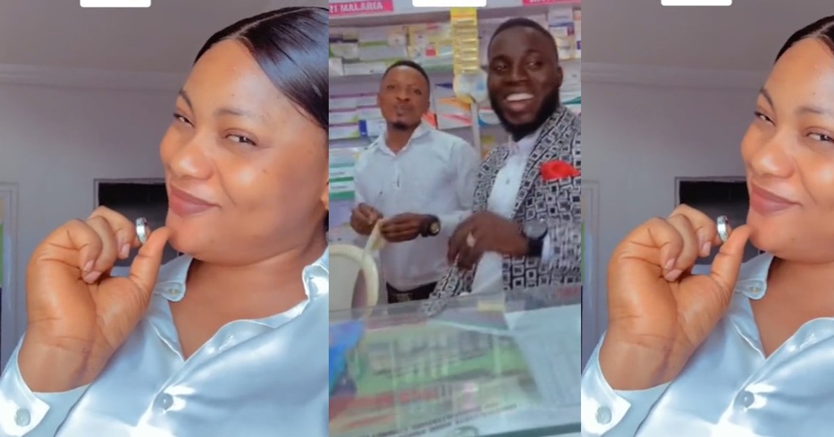 “My husband keeps forgetting his wedding ring at home” – Lady shares why she took her husband’s ring to his office (WATCH)