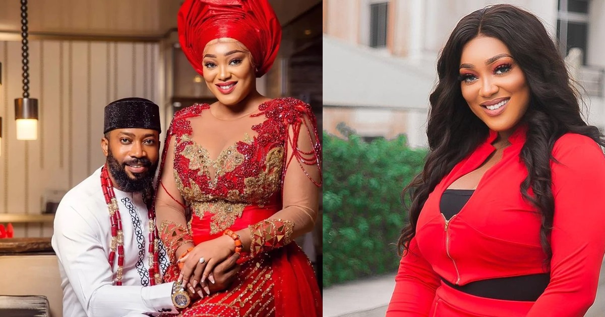 Peggy Ovire ber@tes tr0ll who claims she forced her Fredrick Leonard to marry her - YabaLeftOnline