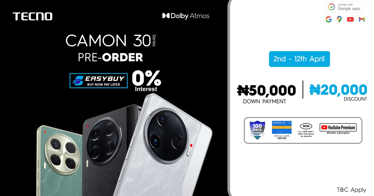 Secure Your CAMON 30 Device with EasyBuy’s Exclusive Pre-Order Offer!