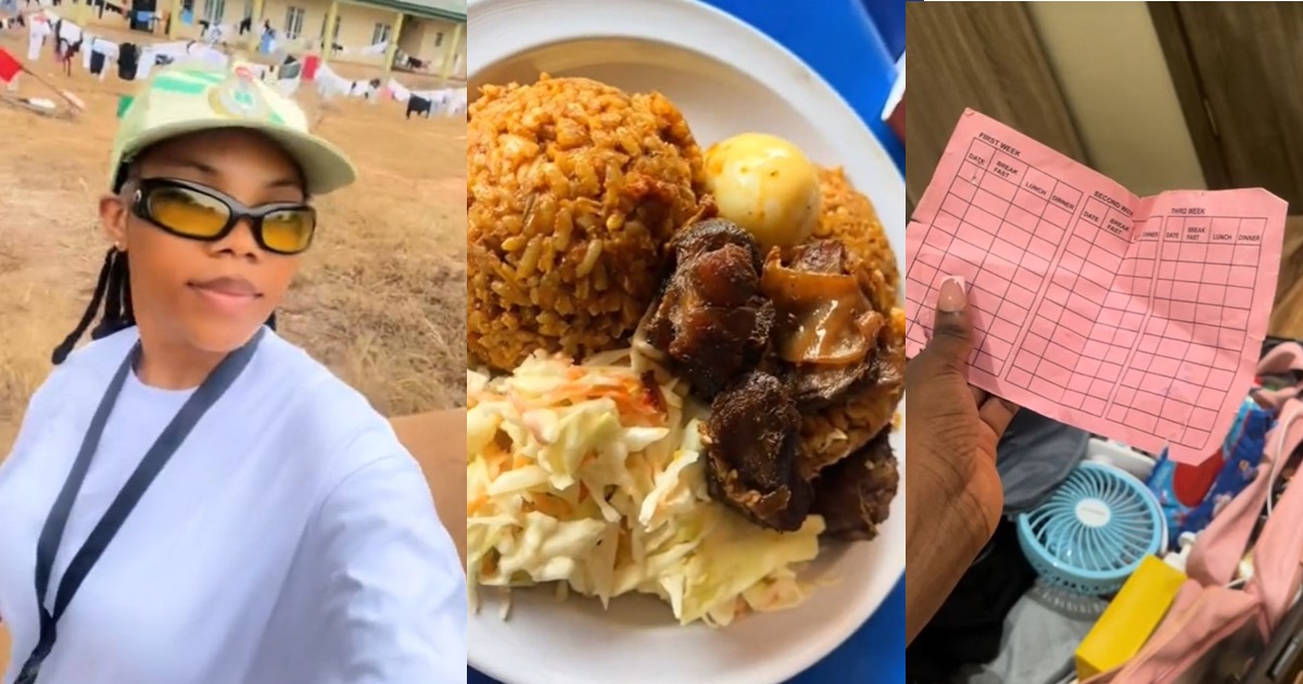 “Na only four meals she chop for camp?” – Lady shares how she benefited from “pretty girl privilege” while in NYSC camp (WATCH)