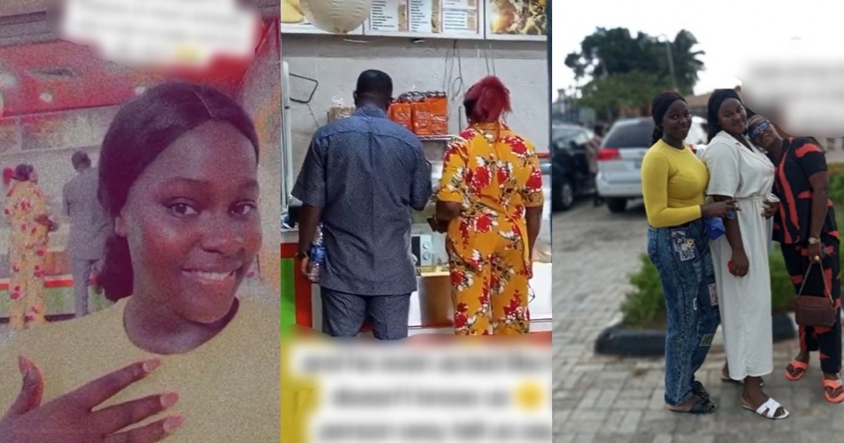Mixed reactions as lady caught her dad with his girlfriend at an eatery on her mom’s birthday (VIDEO)