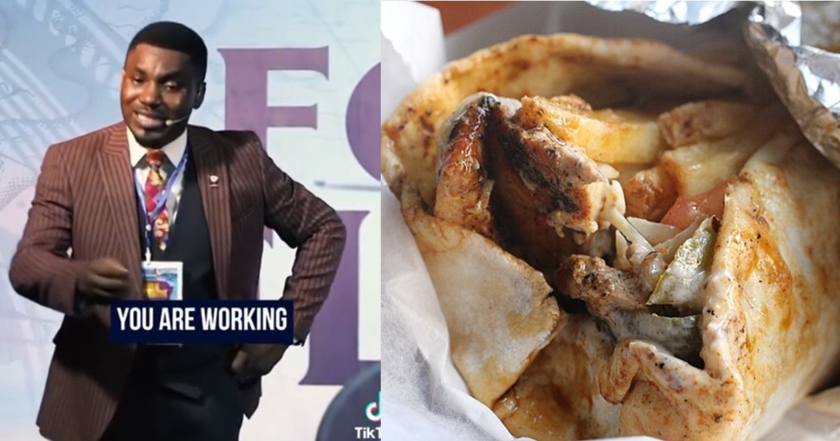 “Take out of your money or salary to buy shawarma and things to satisfy yourself. God wants you to enjoy your life” – Pastor advises church members (VIDEO)