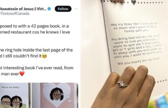 Nigerian man proposes