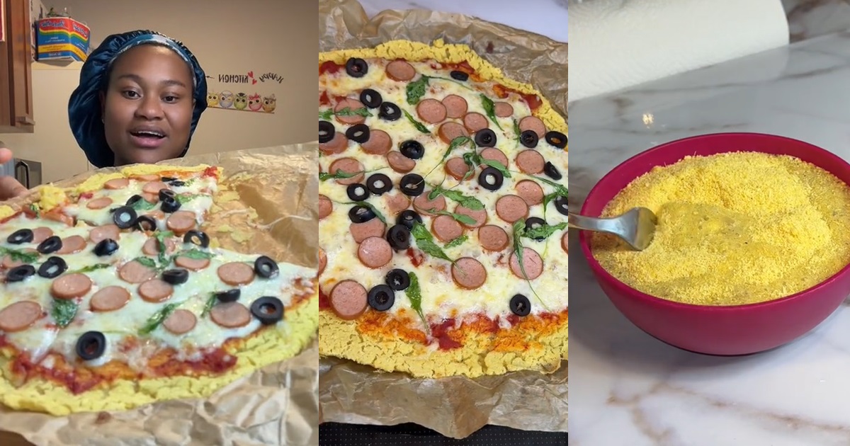 “Garri pizza” – Chef Stirs Reactions After Making A Delicious Pizza With Yellow Garri