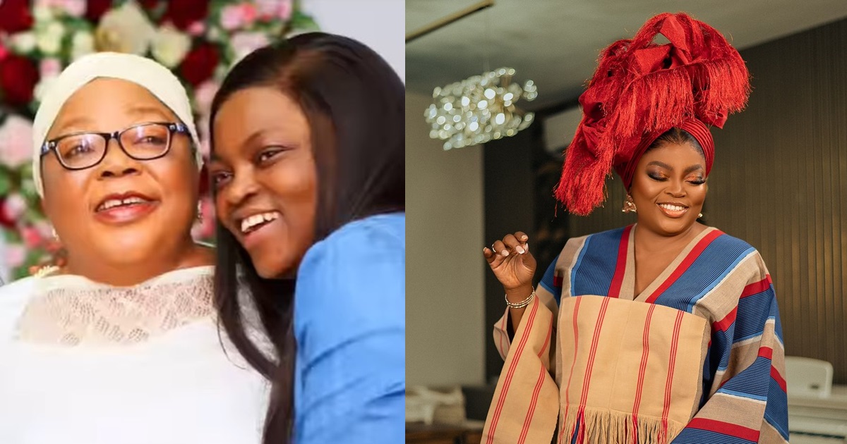 Nollywood actress, Funke Akindele celebrates her mum’s 70th posthumous birthday (VIDEO)
