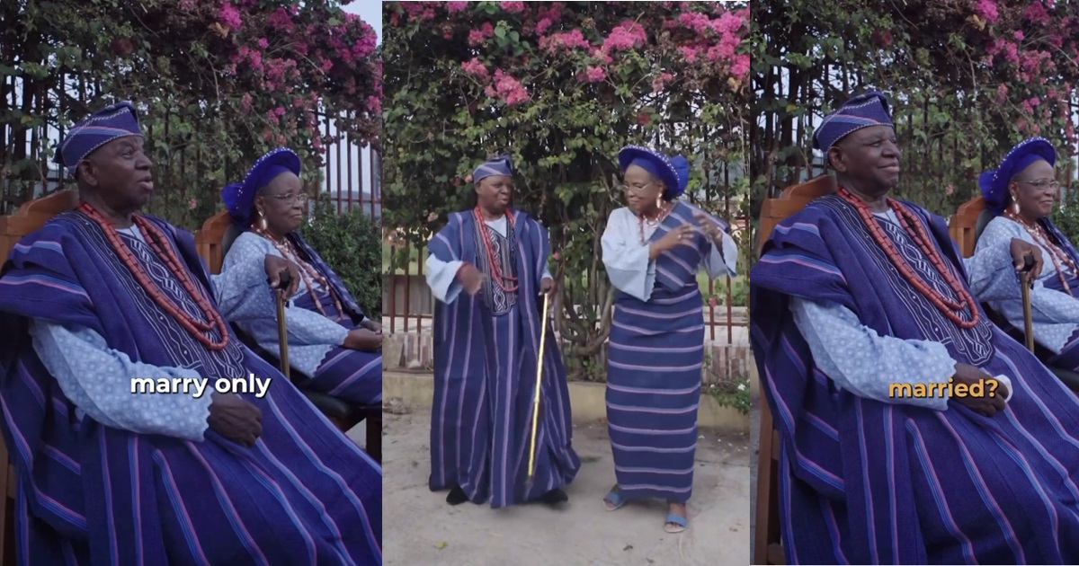 “Marry only one lady, don’t go for two” – Nigerian man who has been married for 56 years advises men