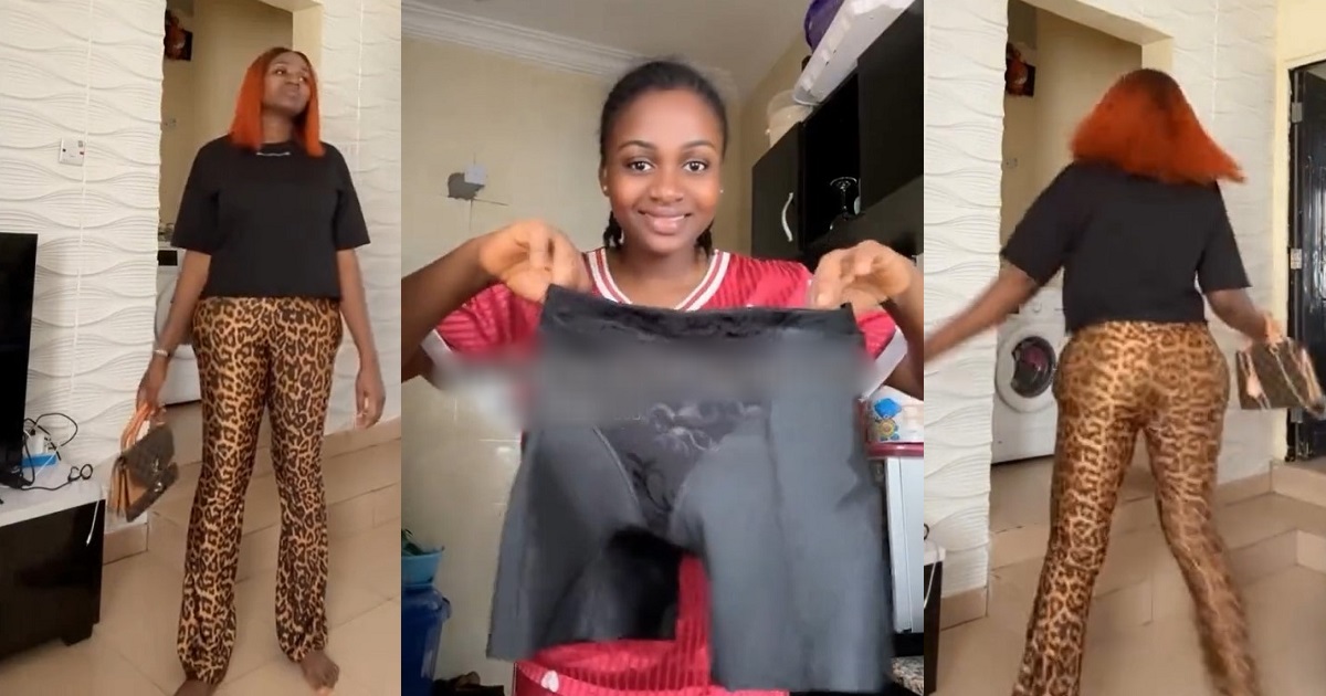 “Your shape be like amoeba, no mess make this thing no blow for my face” – Nigerian man reacts to his wife wearing a fake butt pad (VIDEO)