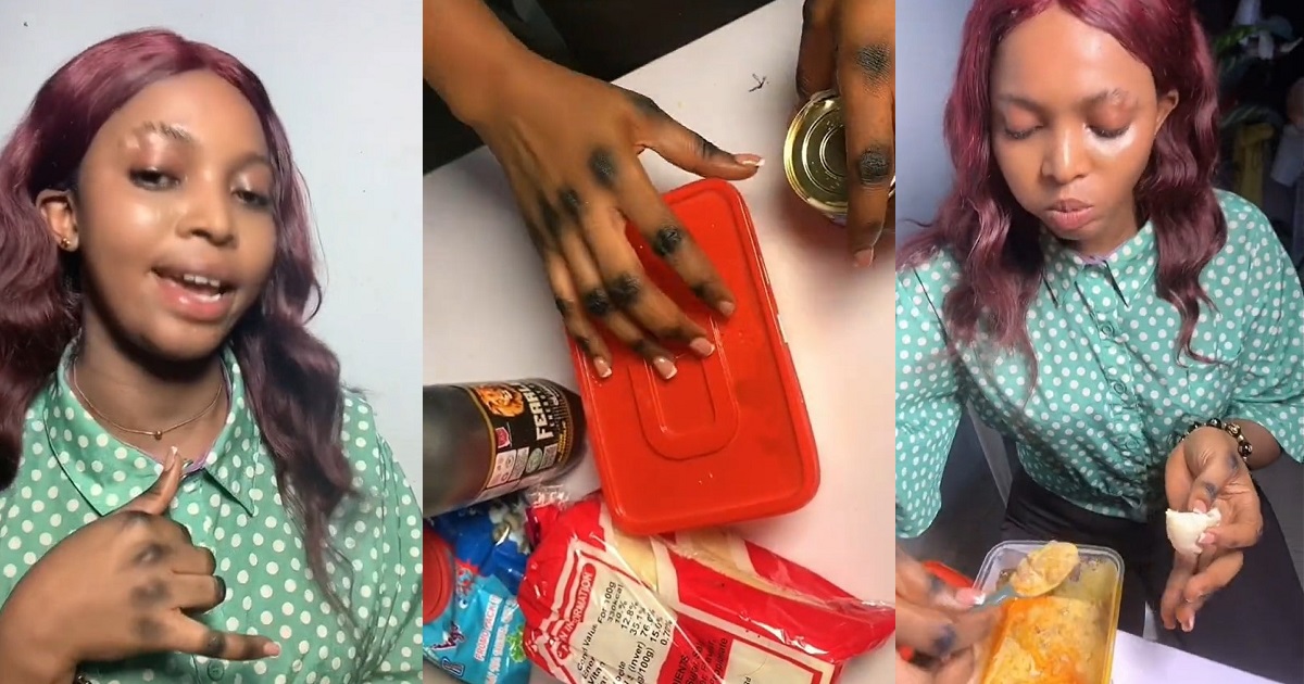 Lady with beautiful-looking knuckles teaches Nigerians how to make ‘milky beans’ (VIDEO)