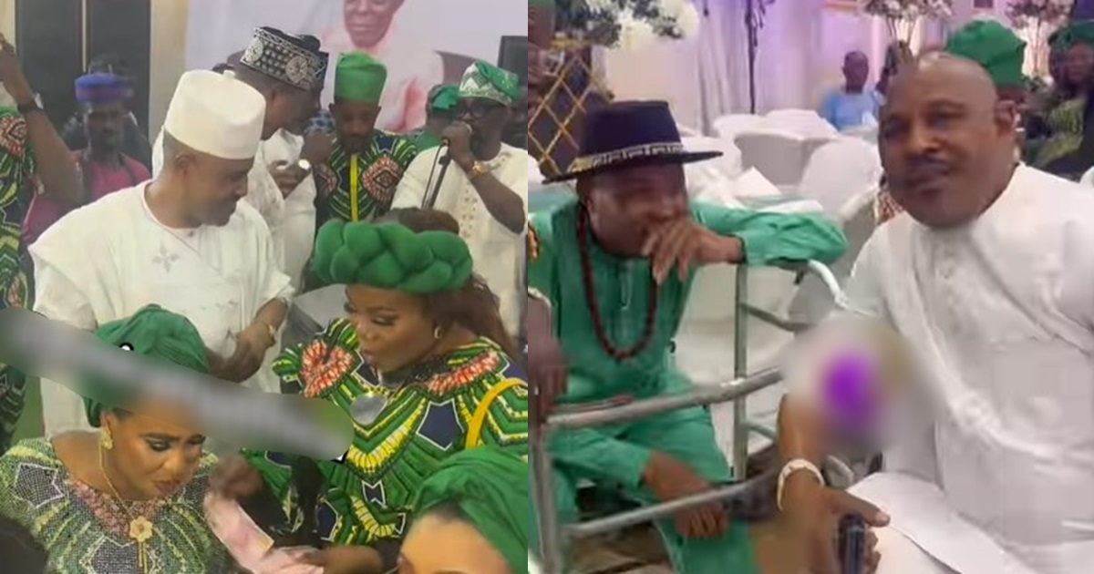 Nollywood actor, Saidi Balogun graces his former partner, Faithia Williams’ father’s burial ceremony (WATCH)