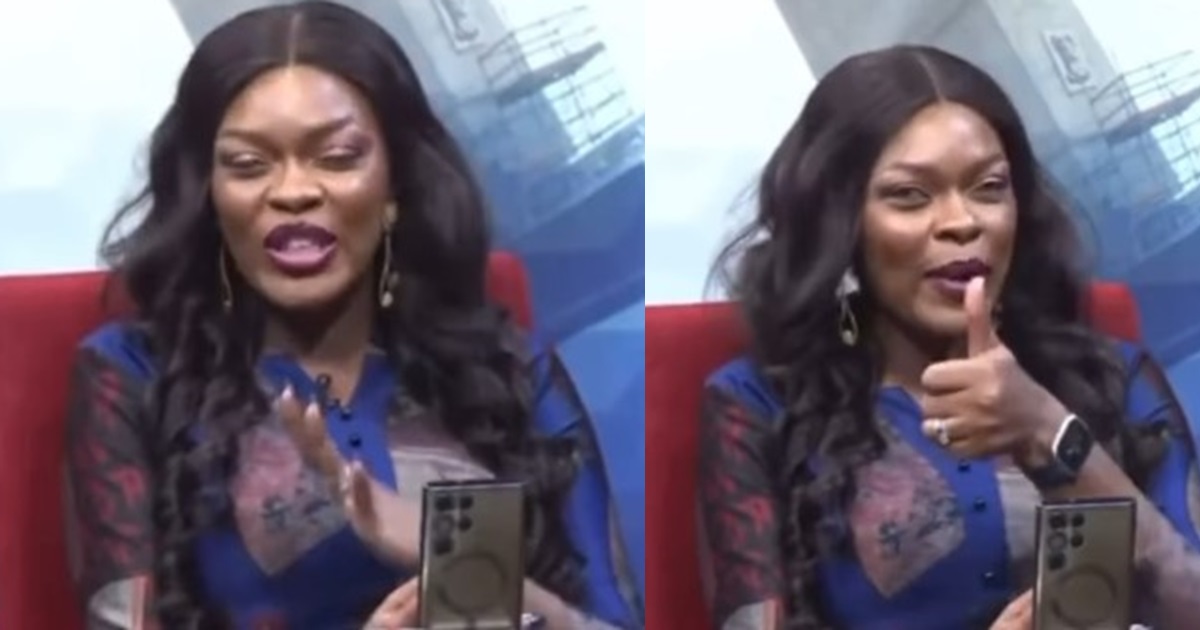 “You’re a mother, learn to cover yourself” – Concerned Nigerian lady sc0ld presenter Tope Mark-Odigie over her dressing on a live broadcast show (WATCH)