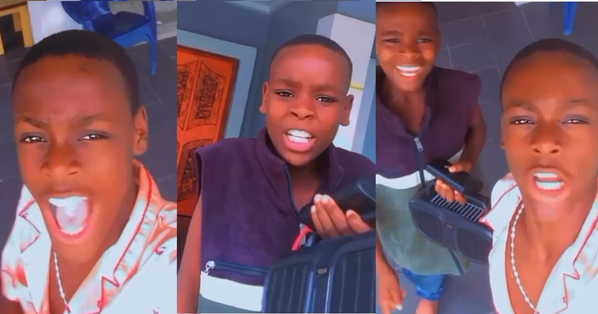 “Be like caprison don cost” – Netizens gush as kids vent their frustration at the economic hardship through perfect rap (WATCH)