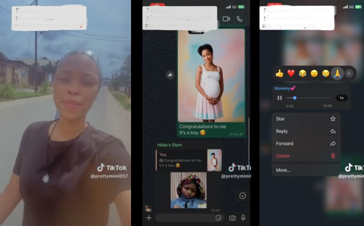 Lady Shares Her Nigerian Mother’s Reaction To Her AI-Generated Images Much To The Amusement of Netizens (VIDEO)