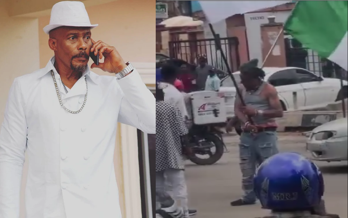 “Hunger Dey” – Veteran Nollywood Actor Hanks Anuku Cr!es Out In Solo Protest Over Rising Hardship In The Country (VIDEO)