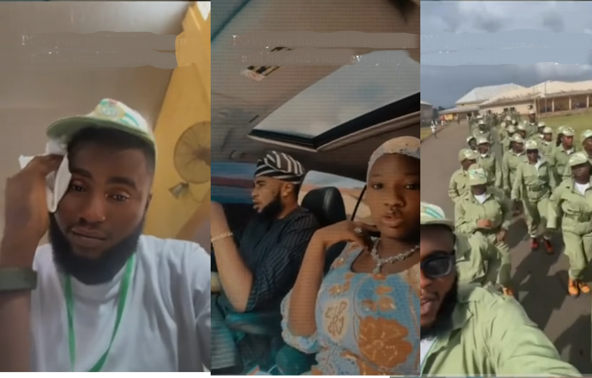 “Relationship people, una no dey rest?” – Lady Shares How Her Husband Keeps Her Updated On His Activities While In NYSC Orientation Camp (VIDEO)