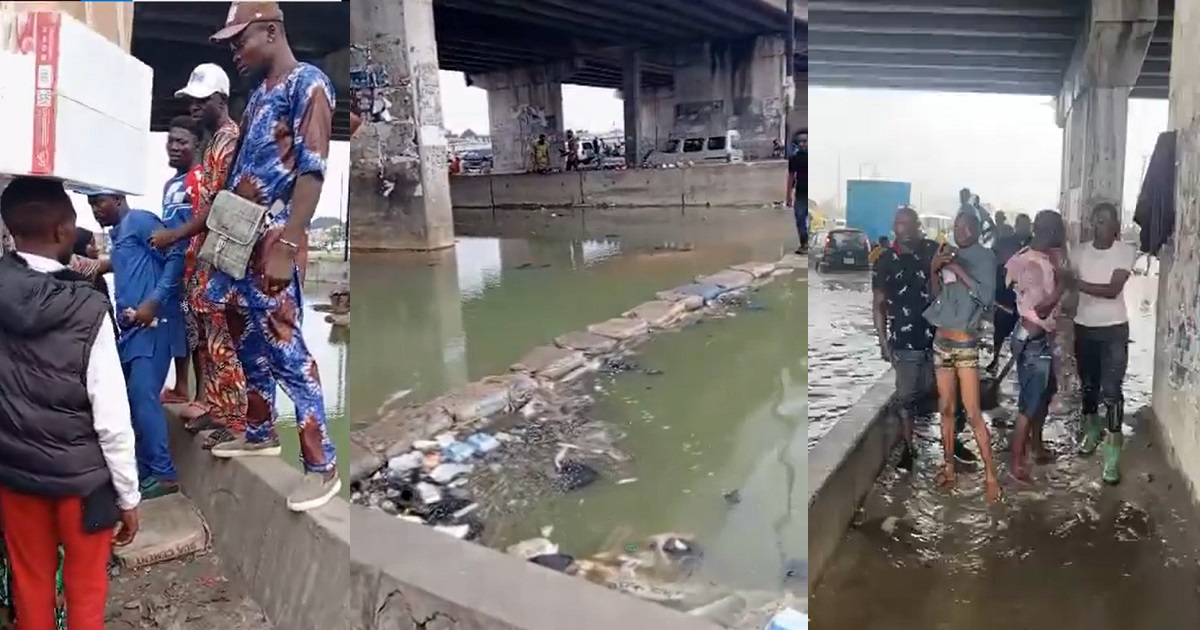 Miscrǝants apprehended for charging N100 from people before they make use of the makeshift crossover bridge at Tradefair (VIDEO)