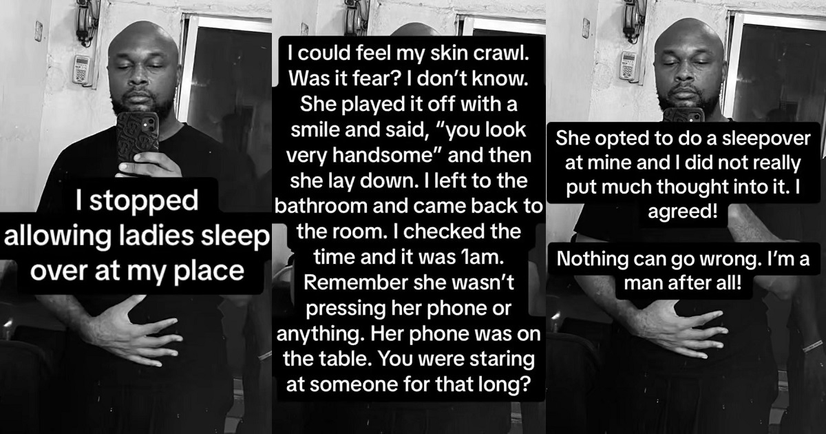 Nigerian man shares why he stopped allowing ladies to sleep over at his place (VIDEO)