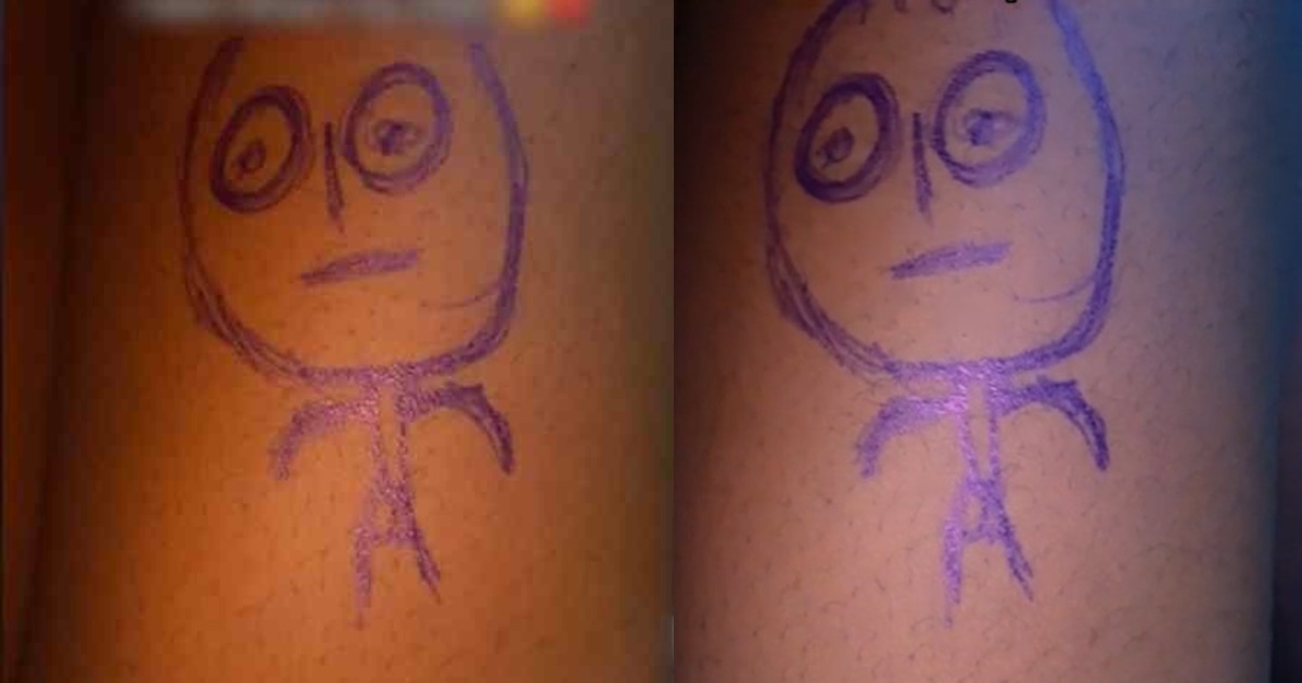 Lady leaves ‘single pringles’ open-mouthed with her man’s face tattooed on her thighs (Watch)