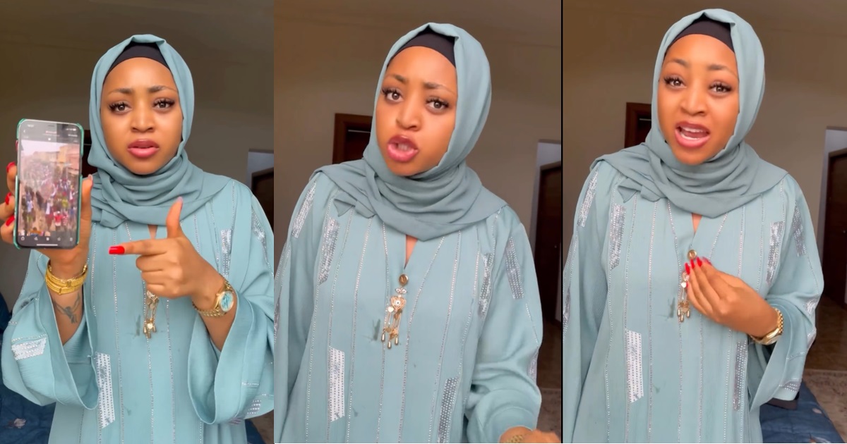 “Who you dey raise voice for, we be your mate?” – Netizens b@sh Regina Daniels for her recent hunger-protest outbúrst