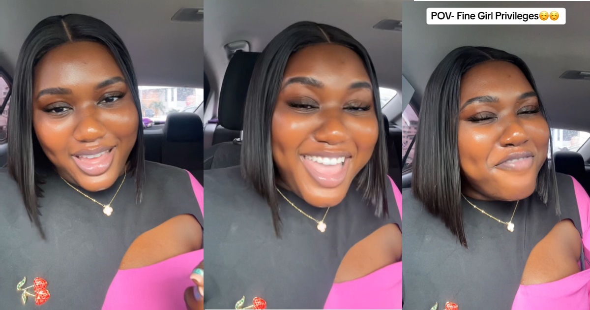 “Try marry person wey fine so your pikin go benefit am” –Lady shares how she used her ‘pretty girl privilege’ to jump the petrol queue