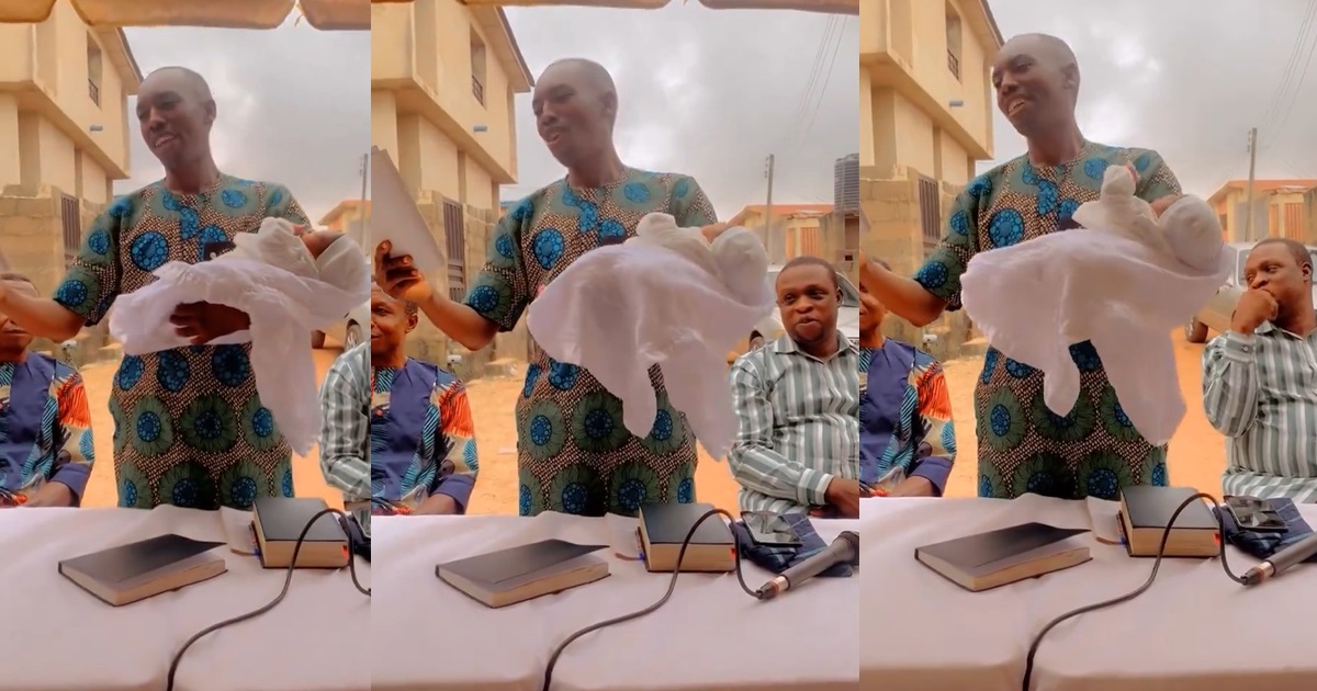 “All this name for one person” – Nigerians react as couple names their newborn with 26 different names (VIDEO)