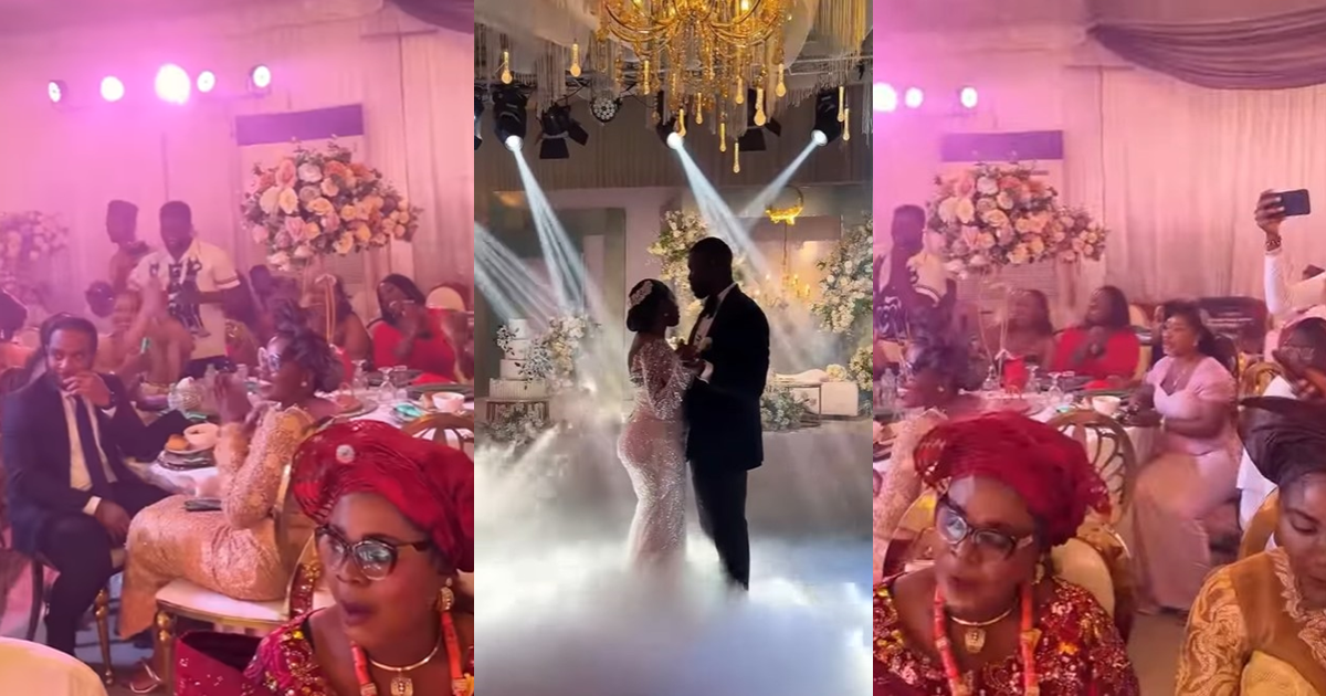 Bridesmaids save the day by singing acapella after the DJ’s sound off during the couple’s first dance (WATCH)