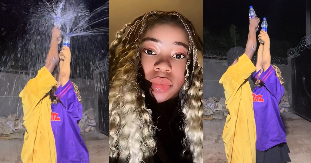 “The Lanisters always pay their dǝbt” – Shock!ng moment Nigerian lady ‘unexpectedly’ exchanged k!ss with her brother during a trending challenge (VIDEO)