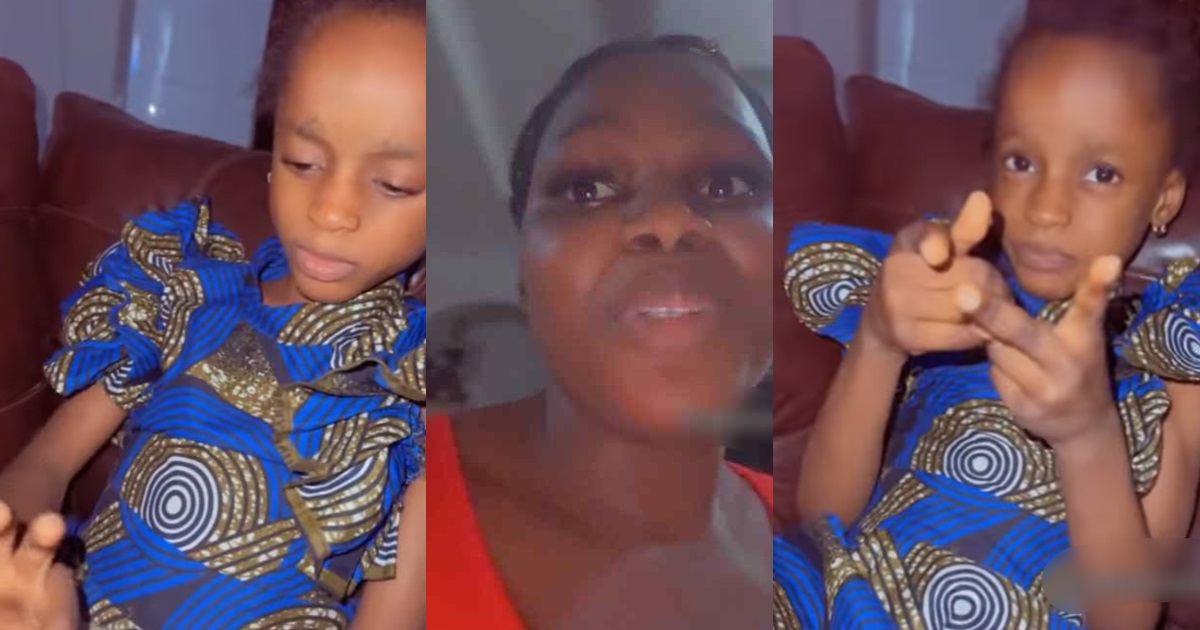 “You just close and open your eyes, you don enter 30” – Little girl pressures her 24-year-old sister to get married (VIDEO)