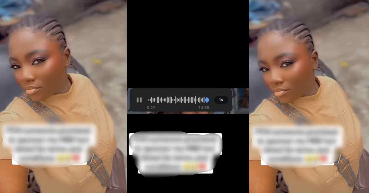 “I must impregnate you and we must sign an agreement” – Male admirer insists on terms and conditions as a rule to sponsor a lady through school (AUDIO)
