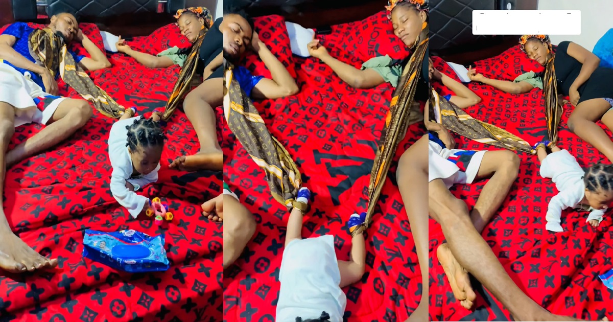 Netizens react as couple practice new parenting tip on their hyperactive child (VIDEO)