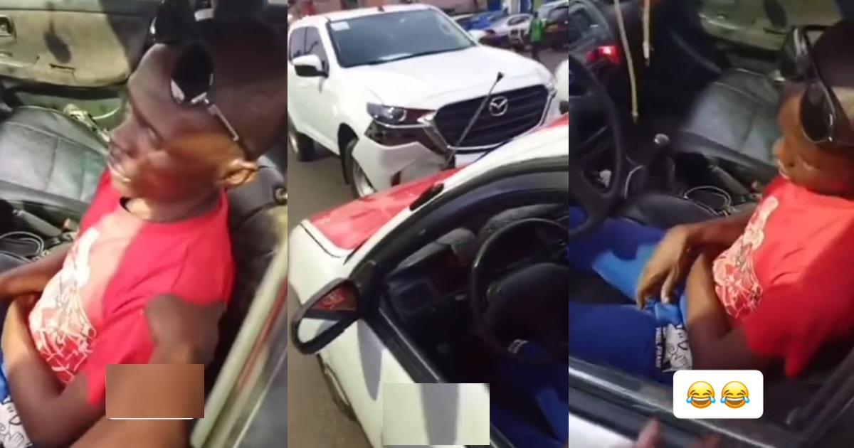 Driver falls into sudden deep “sleep” after bashing an SUV truck (VIDEO)