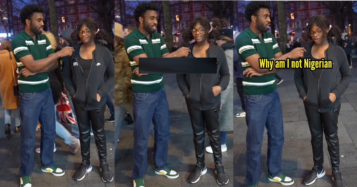 “Everyday I cry, I’m like why am I not a Nigerian” – Angolan lady shares in street interview