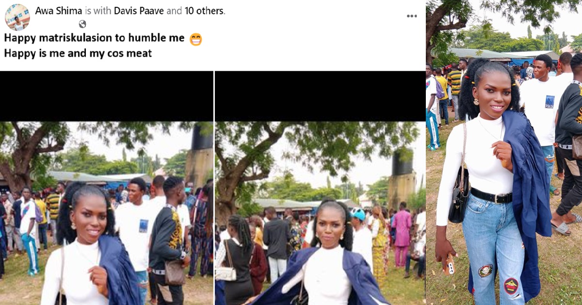Student goes viral as she celebrates her matriculation day with a ...