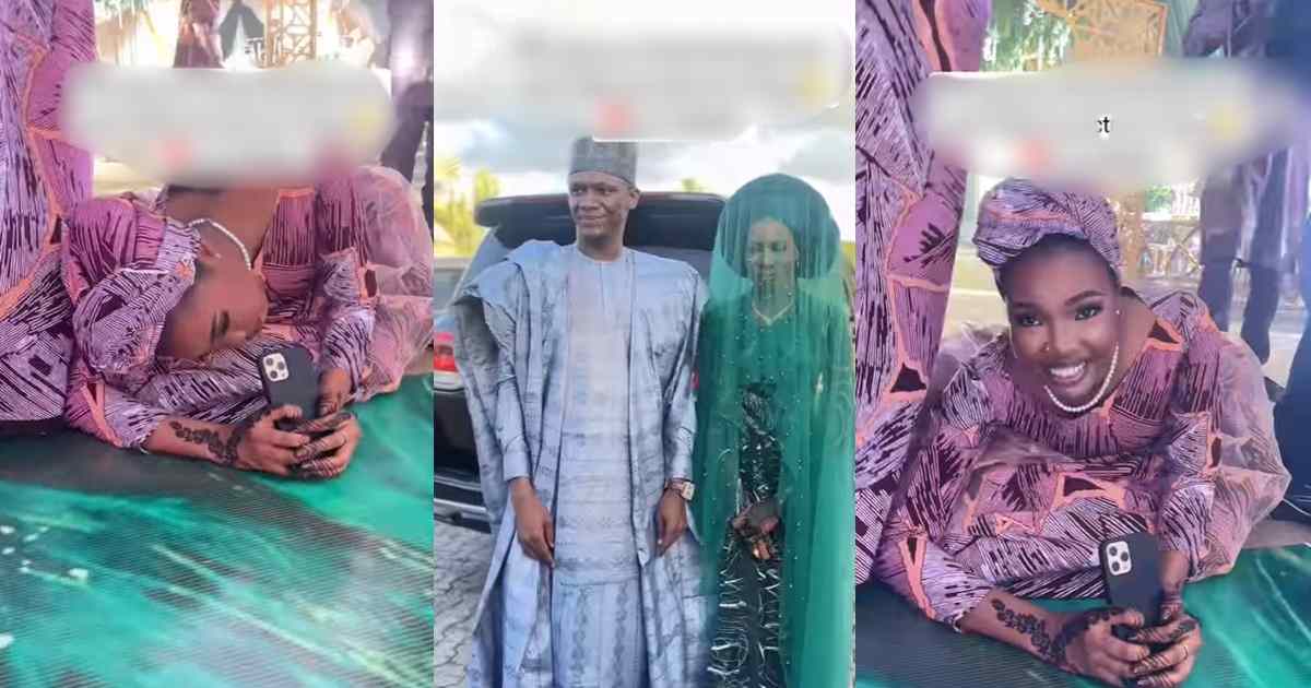 Adorable Moment A Bridesmaid Turns Photographer To Capture Couple’s Picture On Wedding Day (WATCH)