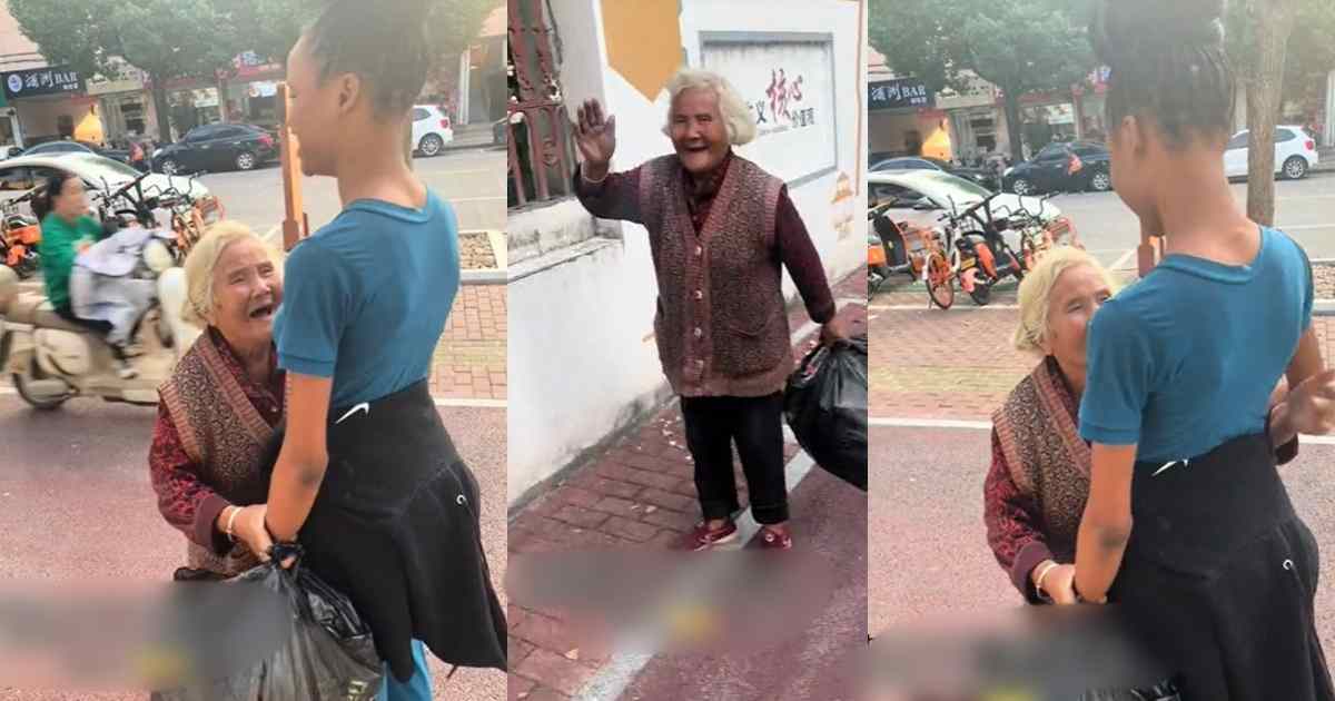 “She had been rubbing my body for over 3mins” – China-based Nigerian lady shares her adorable experience with an old Chinese woman (WATCH)