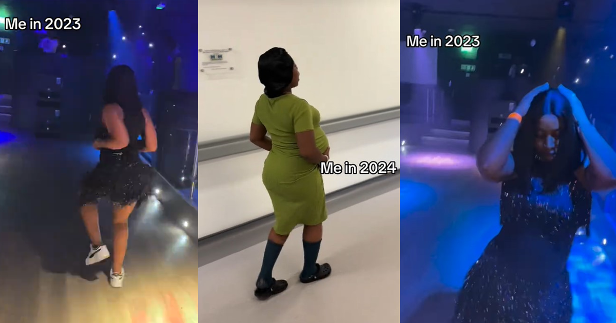 “Same dance, different location” – Nigerian woman share jaw-dropping 1-year journey from club night to labour room (WATCH)