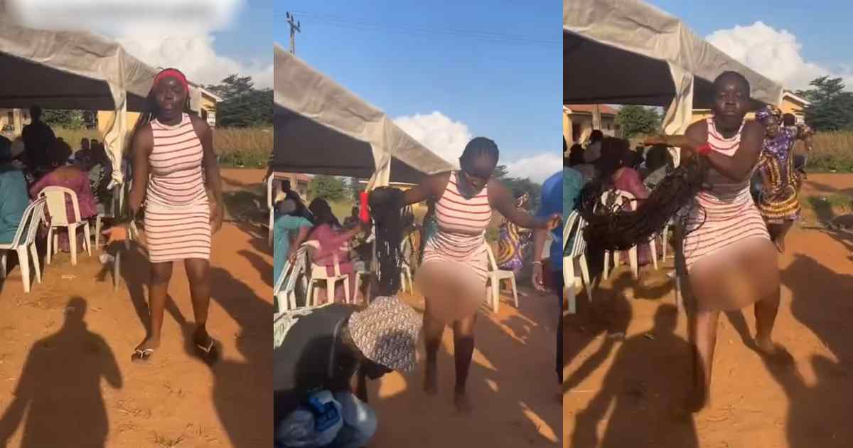 Nigerian lady embarra$$ed her boyfriend with an electrifying dance performance at his friend’s party (WATCH)