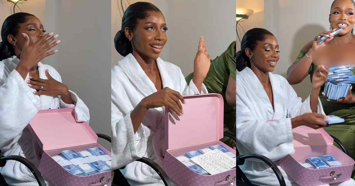 “He should have put the note under the notes” – Bride Chooses Cash Gift Over Emotional Note From Husband On Their Wedding Day (VIDEO)