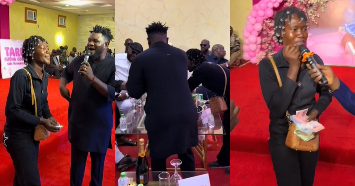 “She just cash out big time” – Party Guests Donate a Huge Amount To A Lady For Returning a L0st Phone (VIDEO)